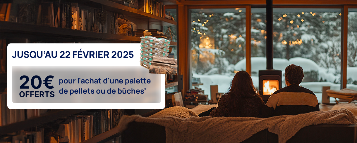 20€ offerts sur les pellets et bûches premium totalenergies